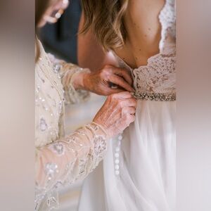 Ivory Wedding Dress with Train